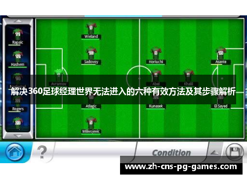 解决360足球经理世界无法进入的六种有效方法及其步骤解析